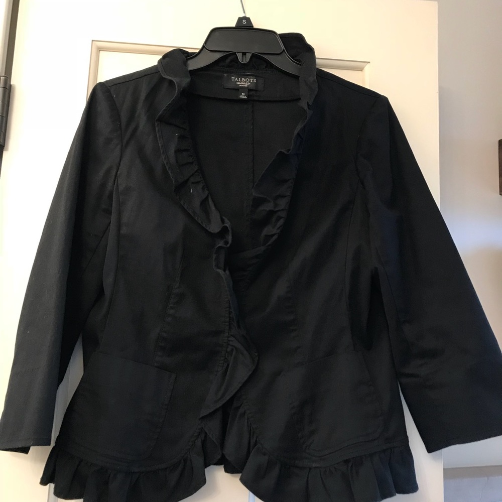 Talbots Ruffle Jacket
